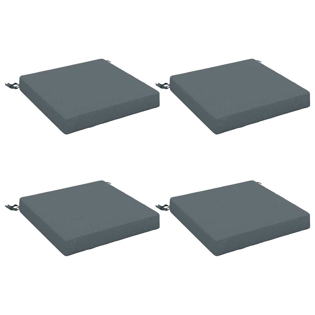 4-Piece Seat Cushions SOEST 4 pcs 100% Polyester Blue