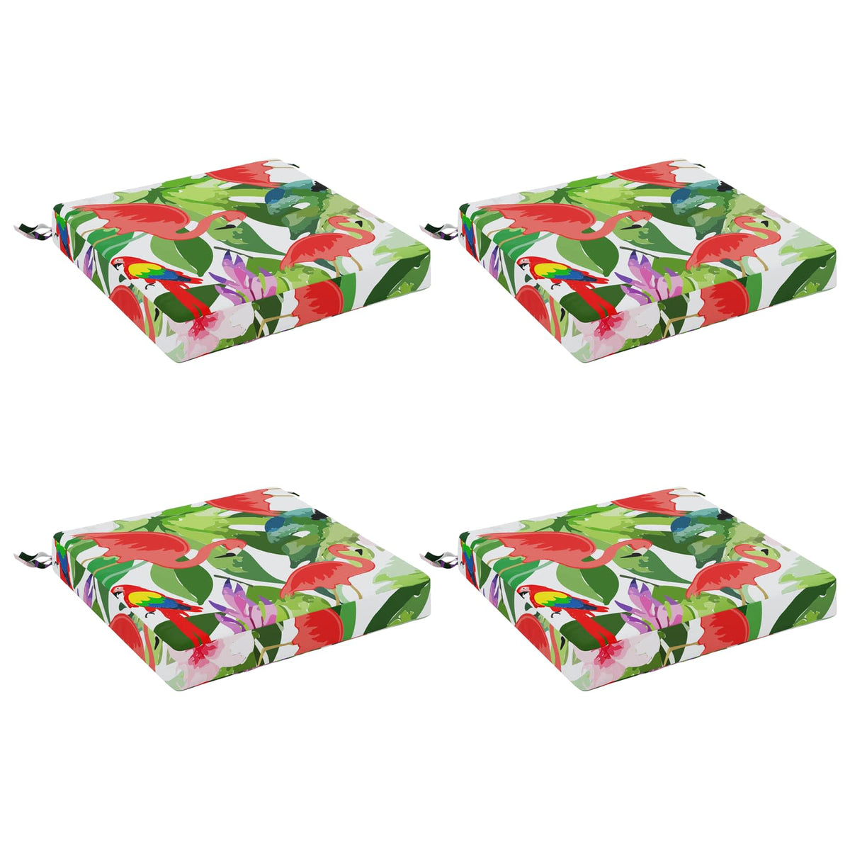 4-Piece Seat Cushions SOEST 4 pcs 100% Polyester Multicolour