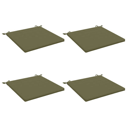 4-Piece Seat Cushions SOEST 4 pcs 100% Polyester Olive Green