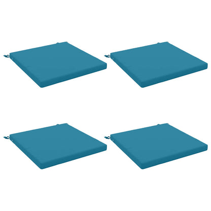 4-Piece Seat Cushions SOEST 4 pcs 100% Polyester Light Blue