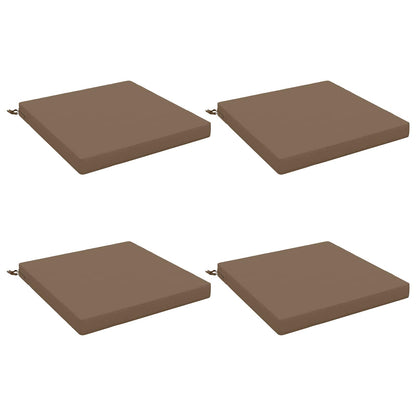 Seat Cushions SOEST 4 pcs 100% Polyester Taupe 60 x 60 x 7 cm