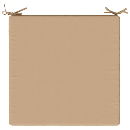 Seat Cushions SOEST 4 pcs 100% Polyester Sand 60 x 60 x 7 cm