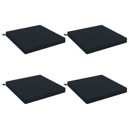 4-Piece Seat Cushions SOEST 4 pcs 100% Polyester Dark Blue