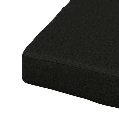 Seat Cushions SOEST 4 pcs 100% Polyester Black 60 x 60 x 7 cm