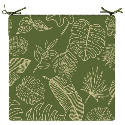 Seat Cushions SOEST 4 pcs 100% Polyester Leaf Design