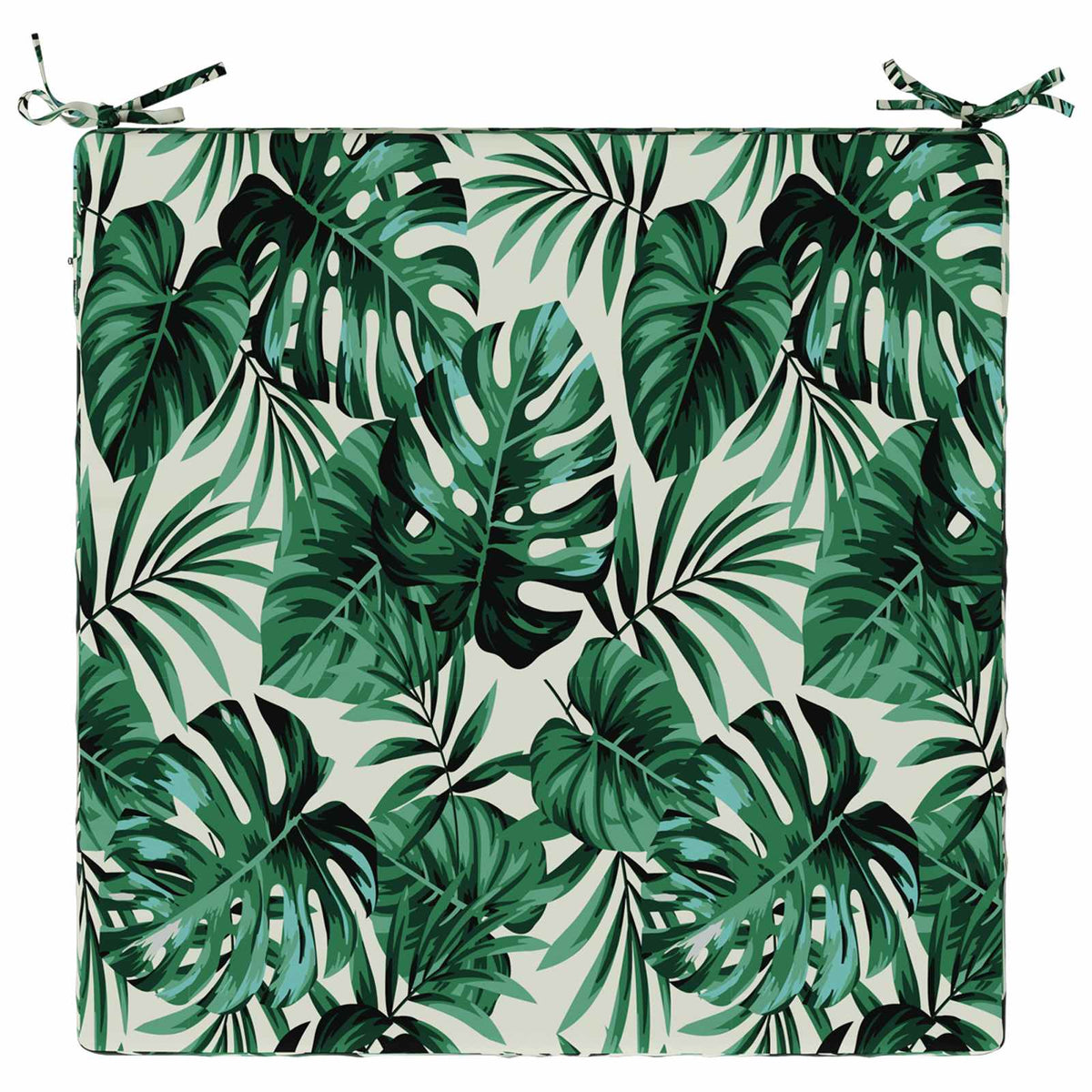 Seat Cushions SOEST 4 pcs 100% Polyester Leaf Pattern