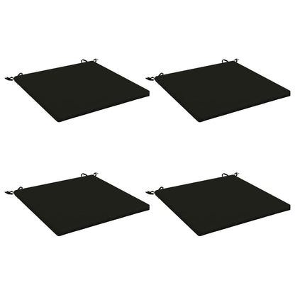 4-Piece Seat Cushions SOEST 4 pcs 100% Polyester Black