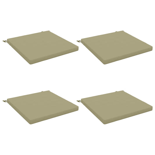 4-Piece Seat Cushions SOEST 4 pcs 100% Polyester Light Green