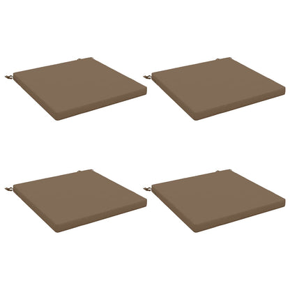 Seat Cushions SOEST 4 pcs 100% Polyester Taupe 70 x 70 x 5 cm