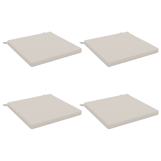 4-Piece Seat Cushions SOEST 4 pcs 100% Polyester White