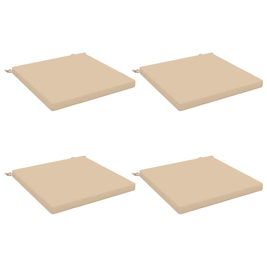 4-Piece Seat Cushions SOEST 4 pcs 100% Polyester Cream