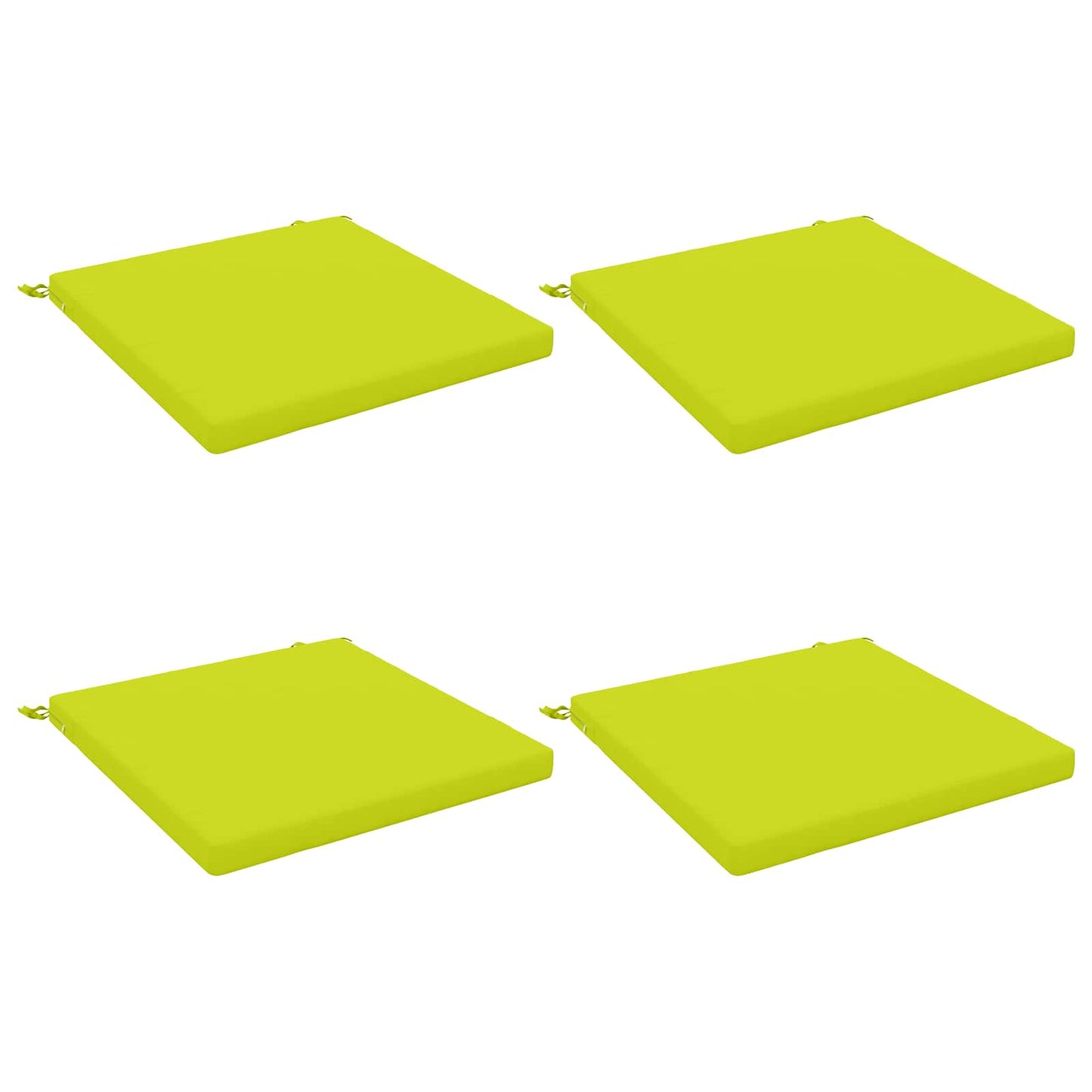 4-Piece Seat Cushions SOEST 4 pcs 100% Polyester Bright Green
