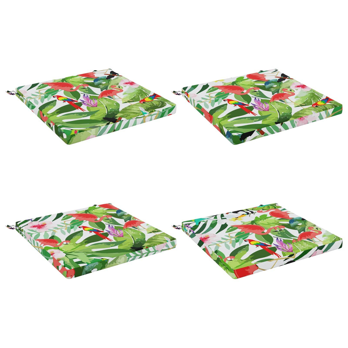 4-Piece Seat Cushions SOEST 4 pcs 100% Polyester Multicolour