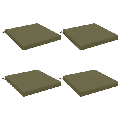 4-Piece Seat Cushions SOEST 4 pcs 100% Polyester Olive Green