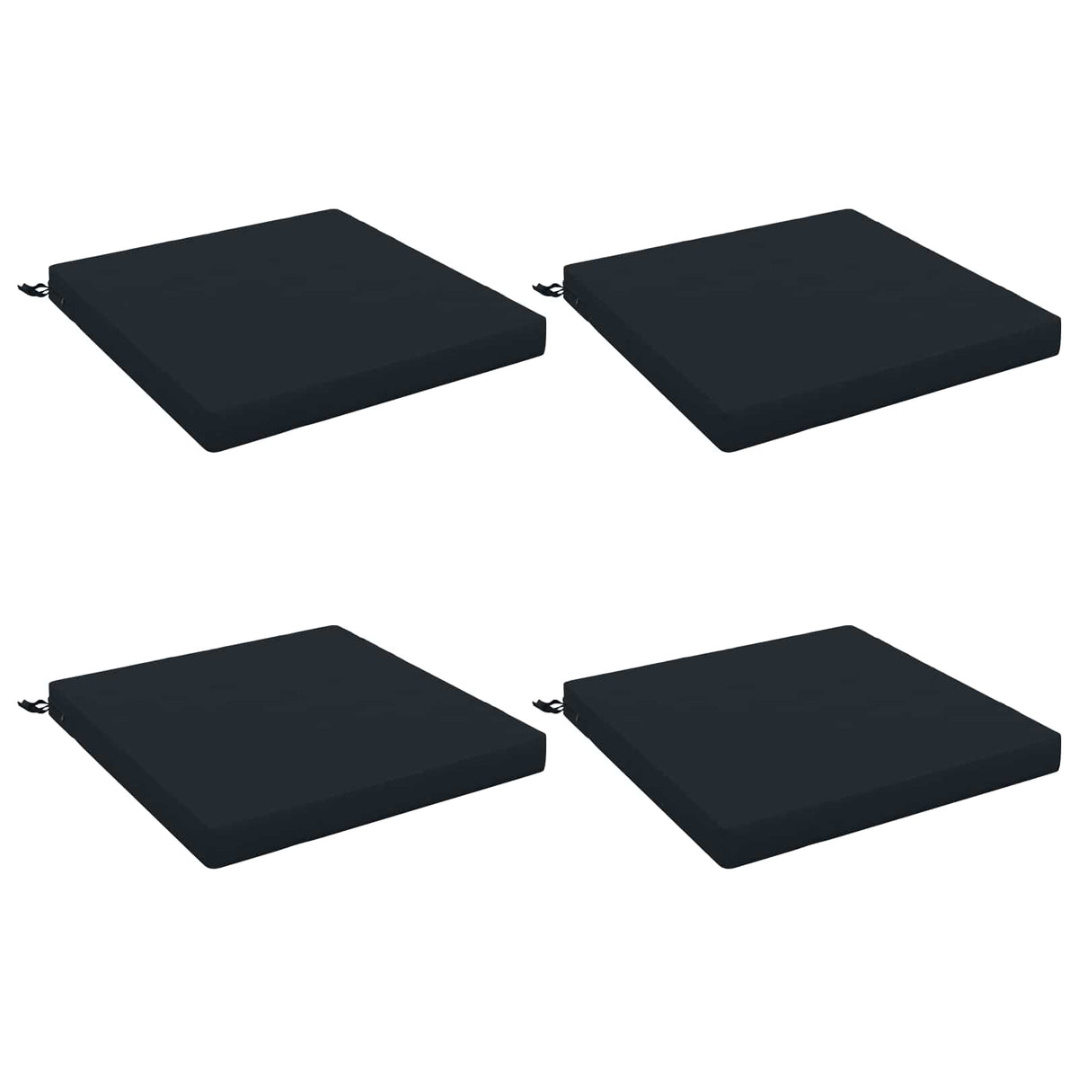 Seat Cushions SOEST 4 pcs 100% Polyester Dark Blue