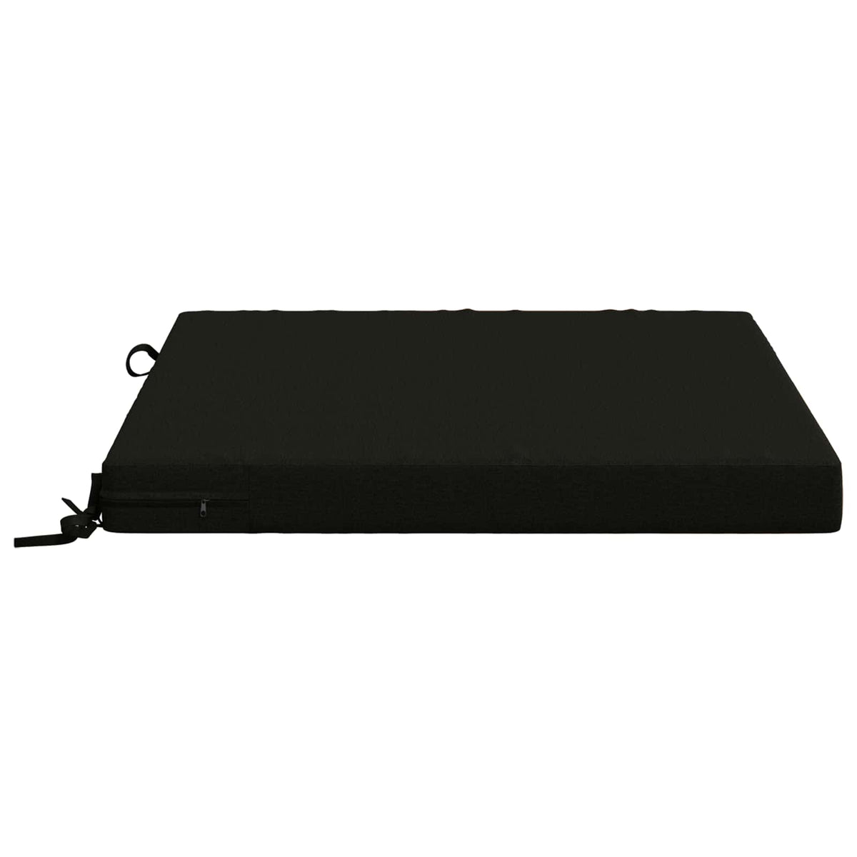 Seat Cushions SOEST 4 pcs 100% Polyester Black 70 x 70 x 7 cm