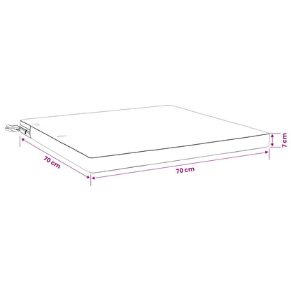 4-Piece Seat Cushions SOEST 4 pcs 100% Polyester Black