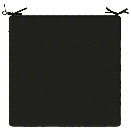 Seat Cushions SOEST 4 pcs 100% Polyester Black 70 x 70 x 7 cm