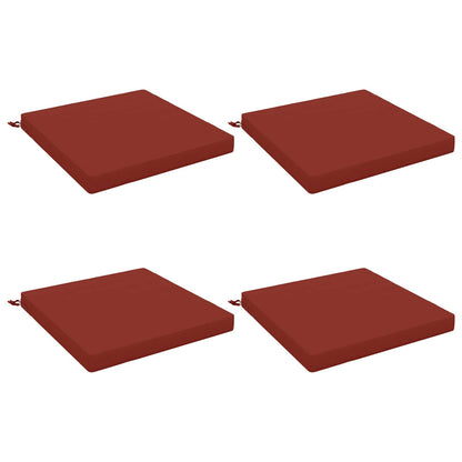 Seat Cushions SOEST 4 pcs 100% Polyester Red 70 x 70 x 7 cm