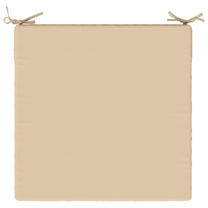 Seat Cushions SOEST 4 pcs 100% Polyester Cream 70 x 70 x 7 cm