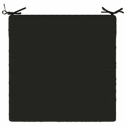 Seat Cushions SOEST 4 pcs 100% Polyester Black 70 x 70 x 7 cm