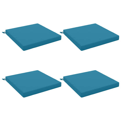 Seat Cushions SOEST 4 pcs 100% Polyester Light Blue