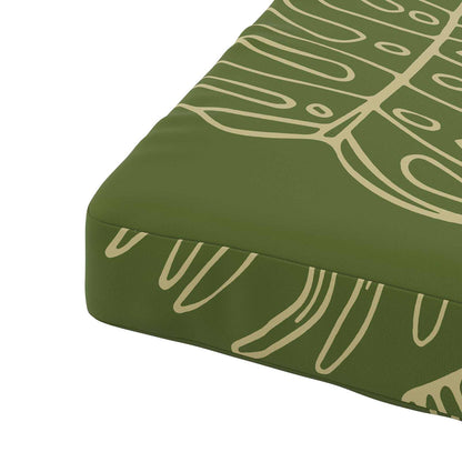 Seat Cushions SOEST 4 pcs 100% Polyester Leaf Design