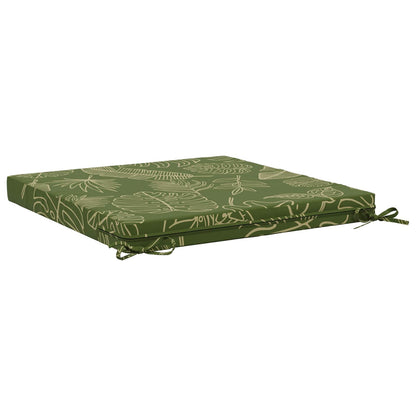 Seat Cushions SOEST 4 pcs 100% Polyester Leaf Design