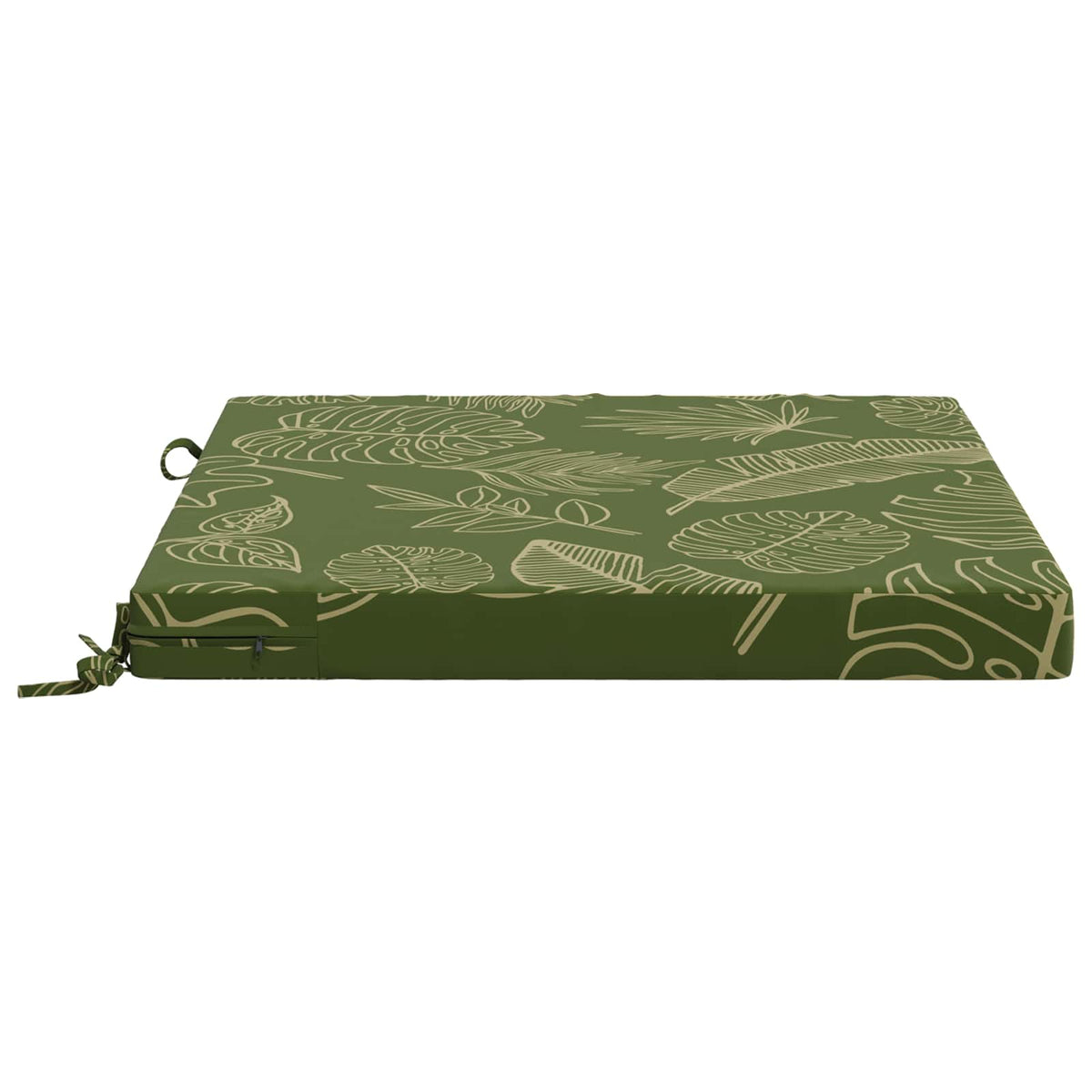 Seat Cushions SOEST 4 pcs 100% Polyester Leaf Design