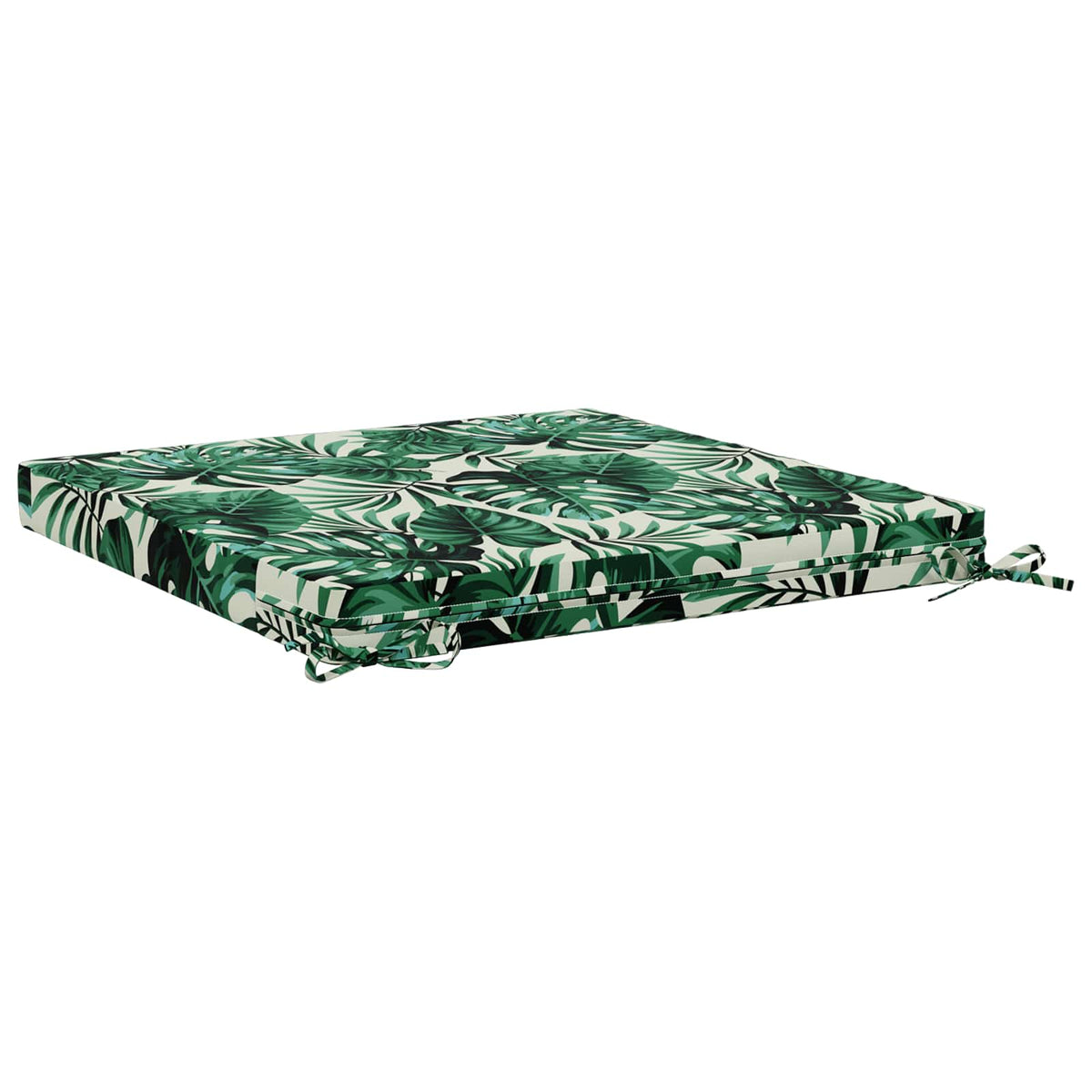 Seat Cushions SOEST 4 pcs 100% Polyester Leaf Pattern