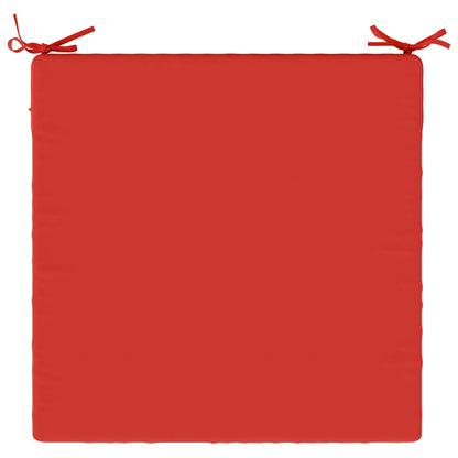 Seat Cushions SOEST 4 pcs 100% Polyester Red 70 x 70 x 7 cm