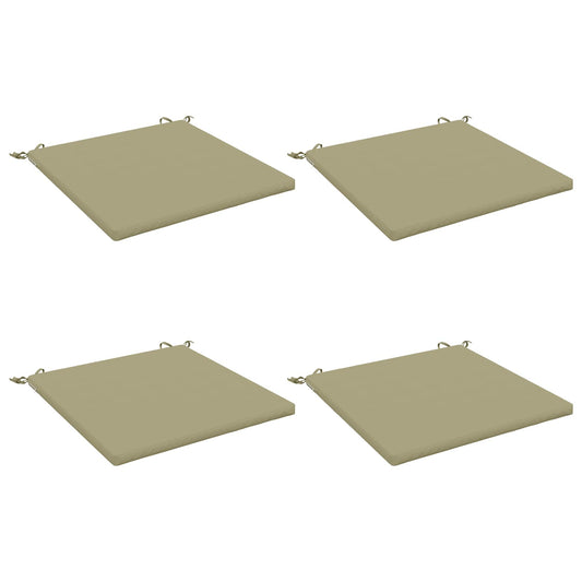 4-Piece Seat Cushions SOEST 4 pcs 100% Polyester Light Green