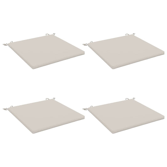 4-Piece Seat Cushions SOEST 4 pcs 100% Polyester White