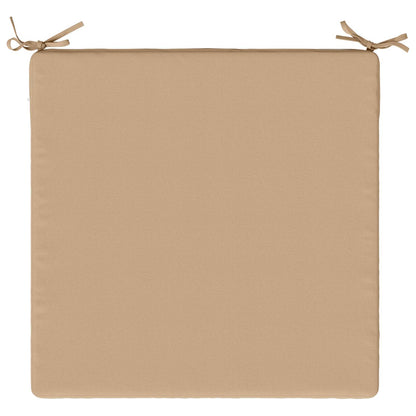 Seat Cushions SOEST 4 pcs 100% Polyester Sand 80 x 80 x 3 cm