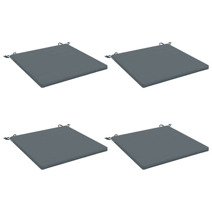 Seat Cushions SOEST 4 pcs 100% Polyester Blue 80 x 80 x 3 cm