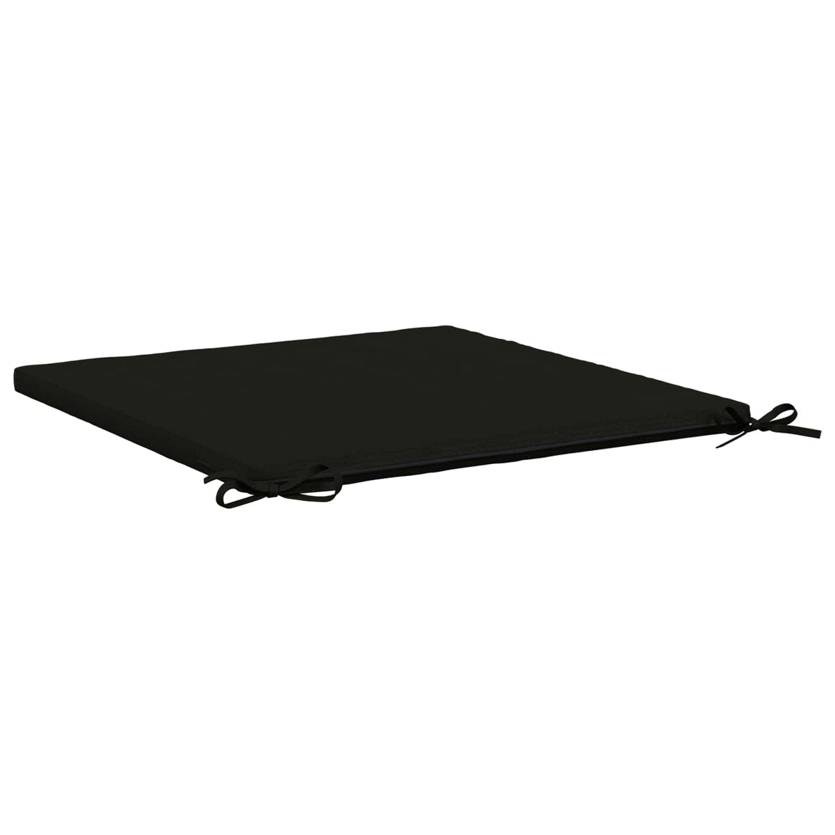 Seat Cushions SOEST 4 pcs 100% Polyester Black 80 x 80 x 3 cm