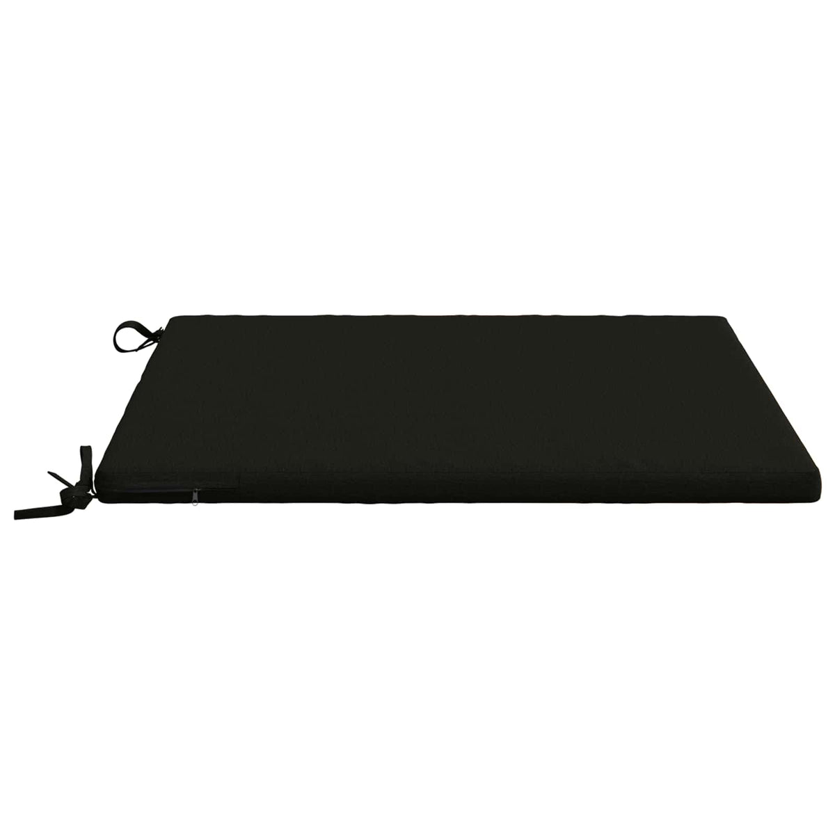 Seat Cushions SOEST 4 pcs 100% Polyester Black 80 x 80 x 3 cm
