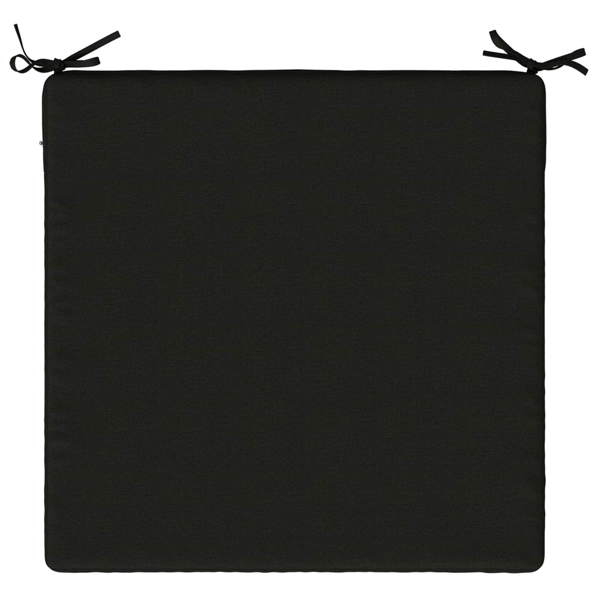 Seat Cushions SOEST 4 pcs 100% Polyester Black 80 x 80 x 3 cm