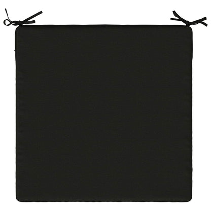 Seat Cushions SOEST 4 pcs 100% Polyester Black 80 x 80 x 3 cm