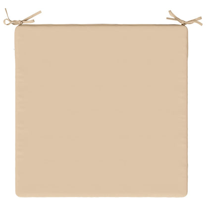 Seat Cushions SOEST 4 pcs 100% Polyester Cream 80 x 80 x 3 cm