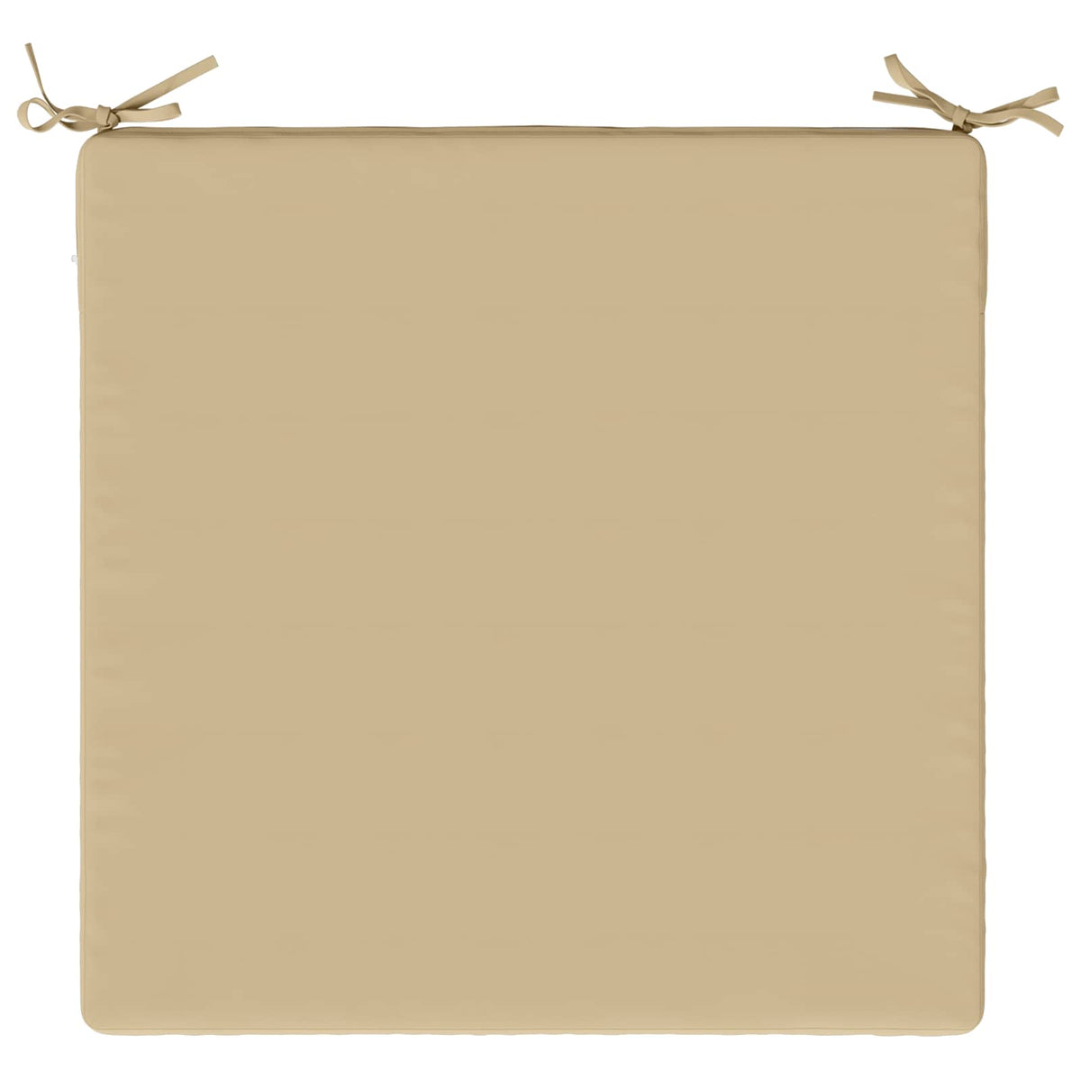 Seat Cushions SOEST 4 pcs 100% Polyester Beige 80 x 80 x 3 cm
