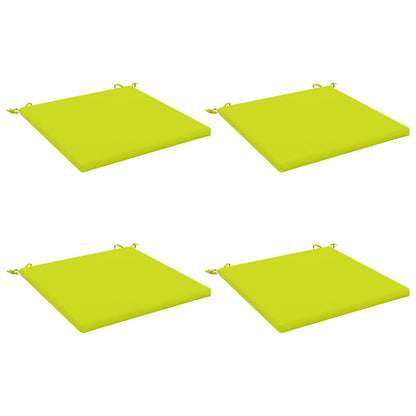 Seat Cushions SOEST 4 pcs 100% Polyester Bright Green