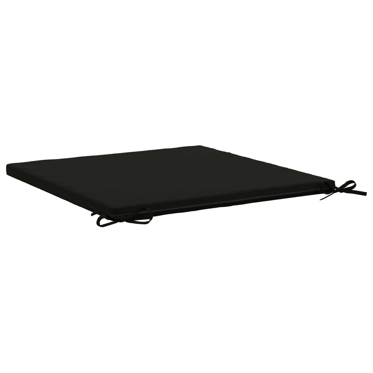 Seat Cushions SOEST 4 pcs 100% Polyester Black 80 x 80 x 3 cm