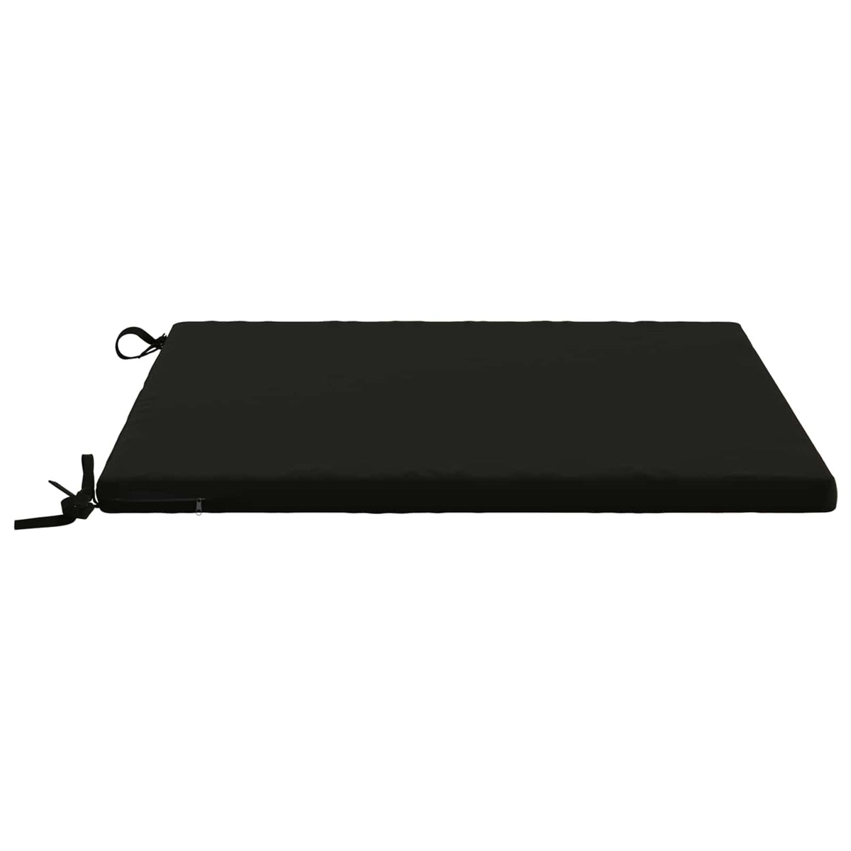 Seat Cushions SOEST 4 pcs 100% Polyester Black 80 x 80 x 3 cm
