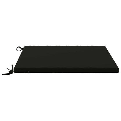 Seat Cushions SOEST 4 pcs 100% Polyester Black 80 x 80 x 3 cm