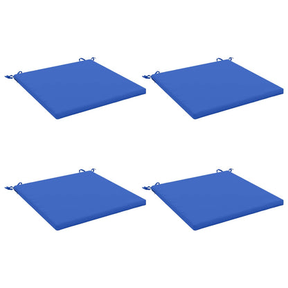 Seat Cushions SOEST 4 pcs 100% Polyester Royal Blue