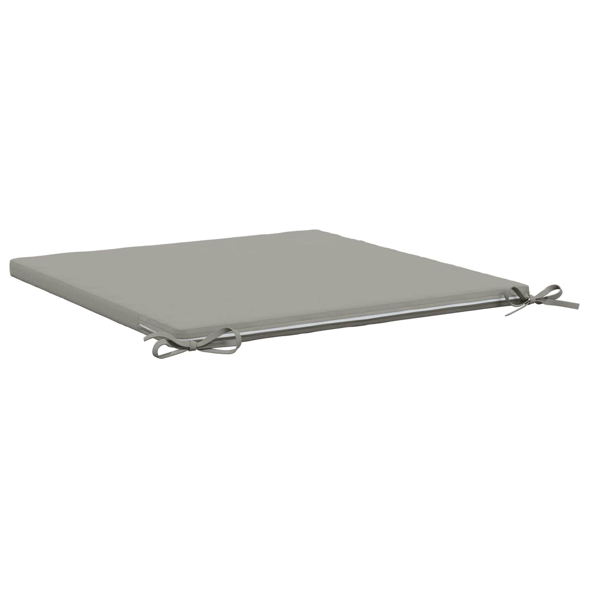 Seat Cushions SOEST 4 pcs 100% Polyester Grey 80 x 80 x 3 cm