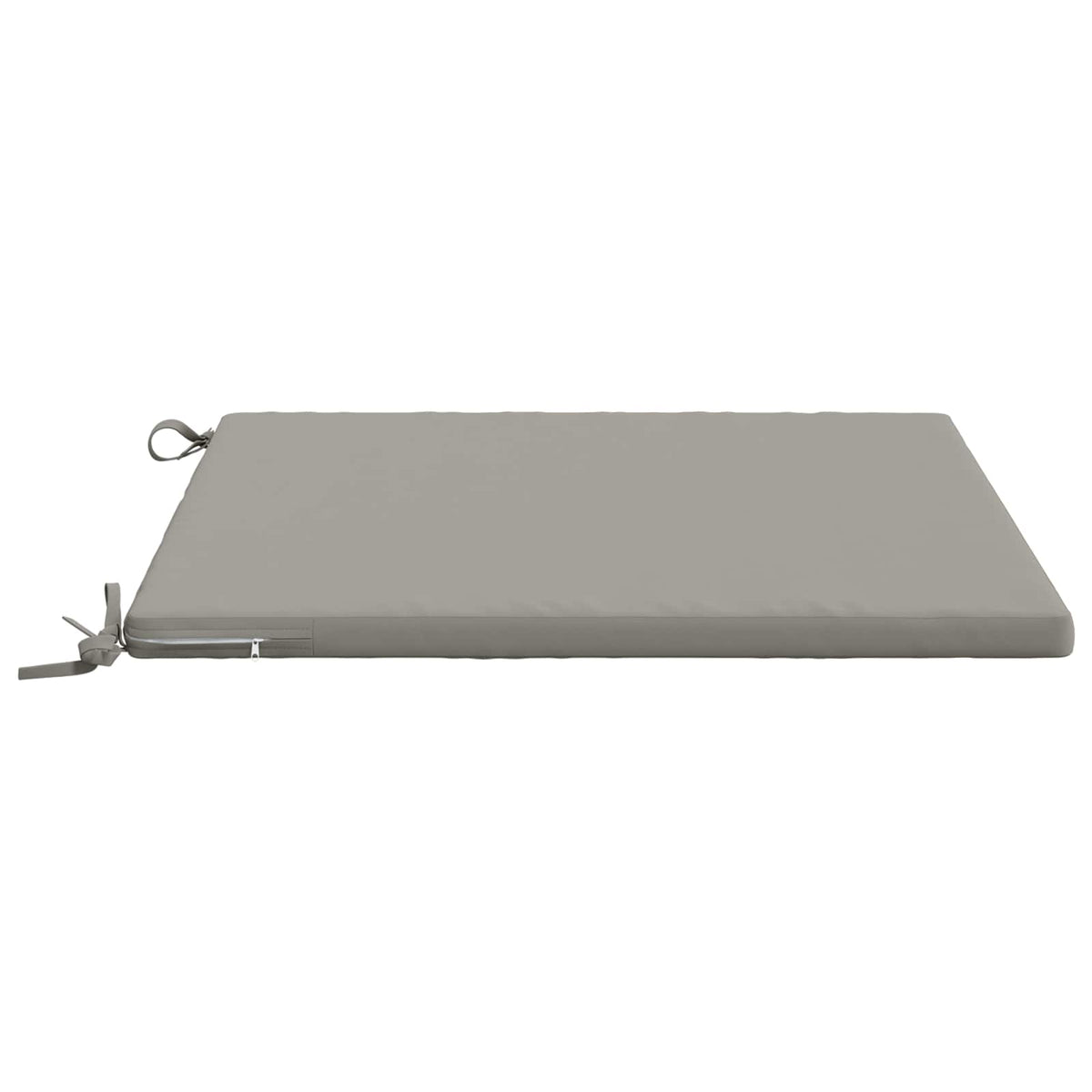 Seat Cushions SOEST 4 pcs 100% Polyester Grey 80 x 80 x 3 cm