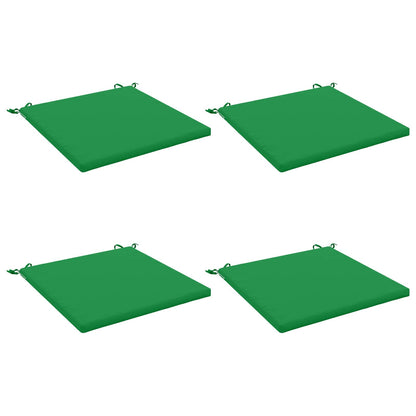 Seat Cushions SOEST 4 pcs 100% Polyester Green 80 x 80 x 3 cm