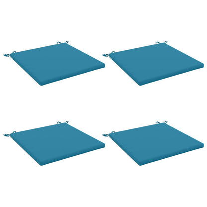 Seat Cushions SOEST 4 pcs 100% Polyester Light Blue